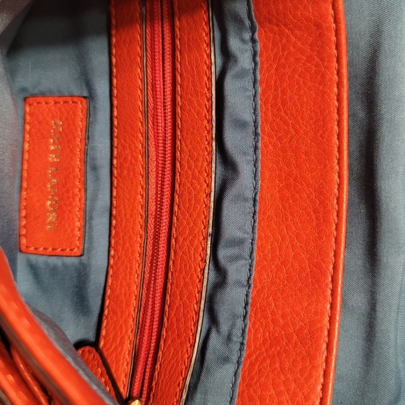 Orange leather Purse - Picture 3 of 7